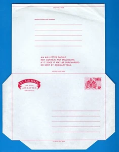 STAMPS GAMBIA-Lions red, aerogramme 30b, 1976-** - Picture 1 of 1