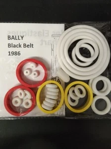 Kit Elastiques Flipper - BLACK BELT - KARATE FIGHT - BALLY - Flipper Rubber Kit - Bild 1 von 1