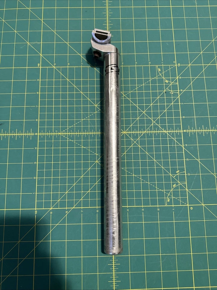 Tija de sillín GT 29,6 mm micro ajuste plateada rara bicicleta de montaña Foto 1 de 4