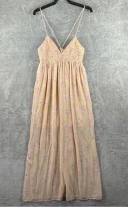 Blush BJ Women’s Floral Maxi Dress Butter Size Large - Picture 1 of 14
