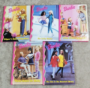 Barbie & Friends Book Club Lot of 5 Hardcover Books 1990s Grolier Mattel - Foto 1 di 10