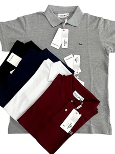 CAMISA POLO LACOSTE PIMA ALGODÓN NUEVA CUELLO LISO MANGA CORTA - Imagen 1 de 7