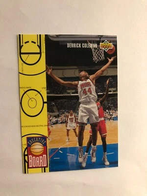 Tarjeta de baloncesto Derrick Coleman 1993 cubierta superior # 428 hecha en EE. UU. Foto 1 de 4