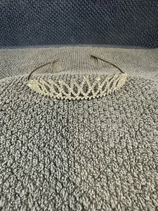 Silver Rhinestone Vine Tiara - Picture 1 of 8