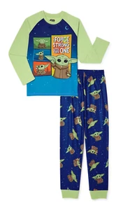 Star Wars Boys Baby Yoda The Force Is Strong Long Sleeve Pajama Set Size 6/7 New - Picture 1 of 15