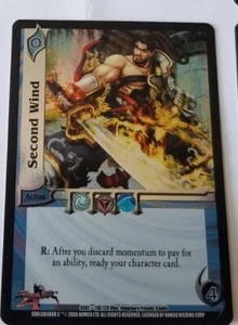 2005 UFS  FOIL SECOND WIND CARD UNIVERSAL FIGHTING SYSTEM CCG SCOUT REWARDS - Picture 1 of 2