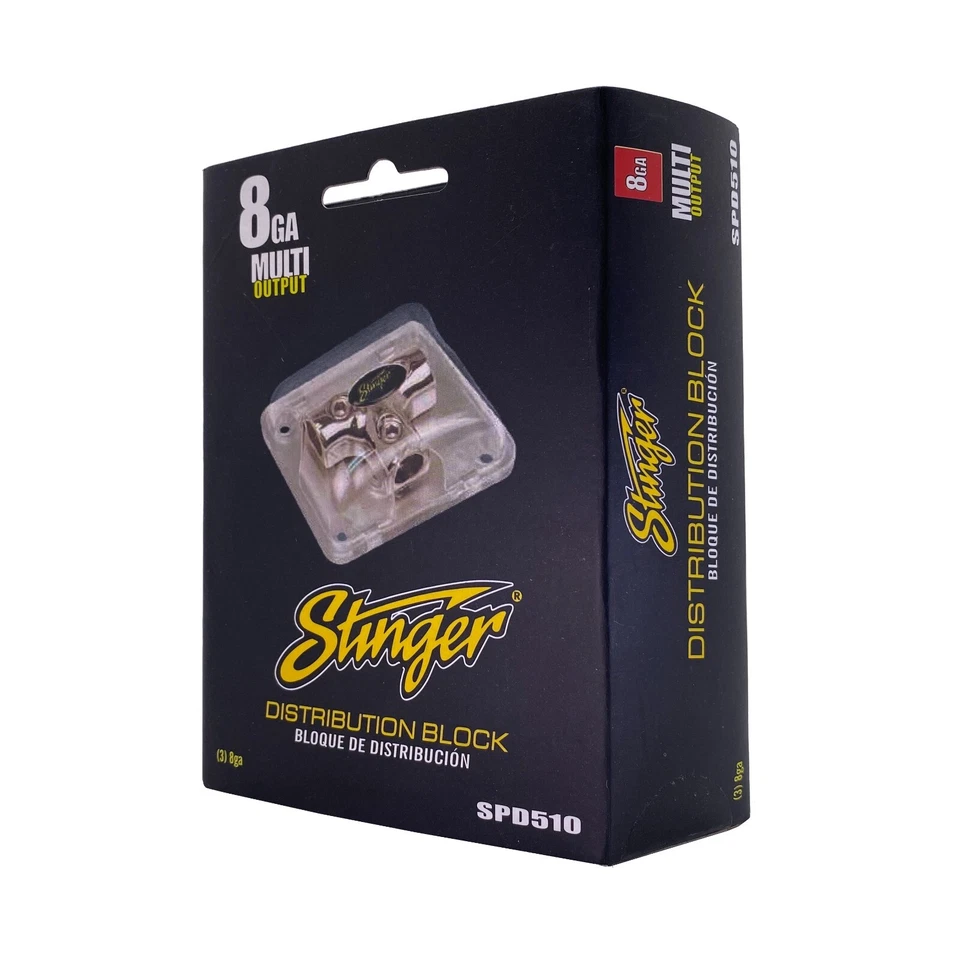 Stinger SPD510 Power Distribution T-Block with Three 8 Ga Input/Output Non-Fused - Image 1 of 4