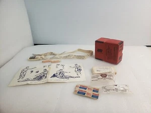 Prr Vintage Penn Central Erste Hilfe Set Box mit Inhalt geöffnet Minensicherheit  - Bild 1 von 8