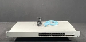 Cisco Meraki MS225-24P-HW 24 Port PoE Switch - UNCLAIMED - Same Day Shipping - Picture 1 of 5