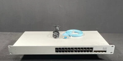 Cisco Meraki MS225-24P-HW 24 Port PoE Switch - UNCLAIMED - Same Day Shipping - Image 1 of 4