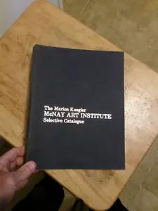 The Marion Koogler Mcnay Art institute Selective Catalogue 1st ED 1980 Trinity - Picture 1 of 2