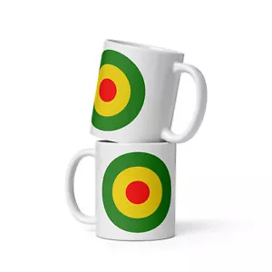 Taza de café Reggae Target blanca brillante mods Jamaica scooter ska dub cool retro - Imagen 1 de 4