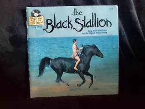 WALT DISNEY Black Stallion Disneyland Story Book & 7" RECORD - Picture 1 of 3