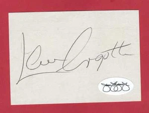 Tarjeta autógrafa Lou Angotti corte índice JSA automática - Imagen 1 de 1