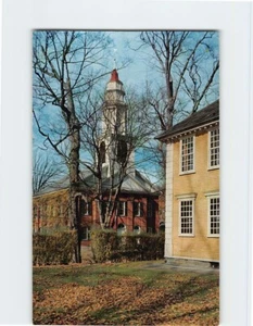 Postcard The Brick Church and Old Manse Deerfield Massachusetts USA - Picture 1 of 2