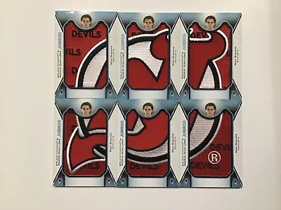 2017-18 Upper Deck Black Diamond Jumbo Rookie Team Logos NICO HISCHIER 6 PC. SET - Image 1 of 2