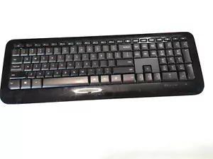Microsoft 850 Wireless Keyboard Black Model 1455 No USB Receiver K1 - Picture 1 of 2