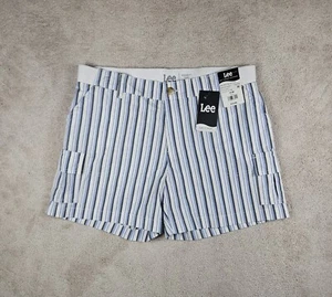 Lee Womens Size 14 Comfort Waist Shorts White New With Defect Se Pictures - Picture 1 of 10