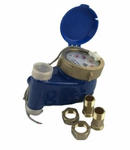 Misuratore acqua verticale DAE V-75P, uscita impulsi, giunti 3/4"" NPT, galloni - Foto 1 di 7