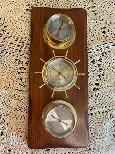 Vintage Sunbeam Nautical Themed Weather Station Temperature/ Barometer/Humidity - Picture 1 of 6