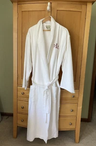 NWOT Pottery Barn ORGANIC Cotton Waffle Weave Spa Plush Bathrobe Terry Cloth XL - Picture 1 of 12