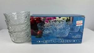 Colony Crafts Kristall Garten 4 Stück Salat Set 5 Zoll Durchmesser Schüsseln Vögel Herz - Bild 1 von 5