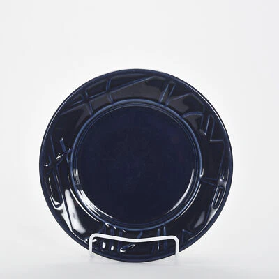 Plato de almuerzo geométrico de 9" Homer Laughlin Fiestaware Fiesta 2000 en Colbalto Foto 1 de 2