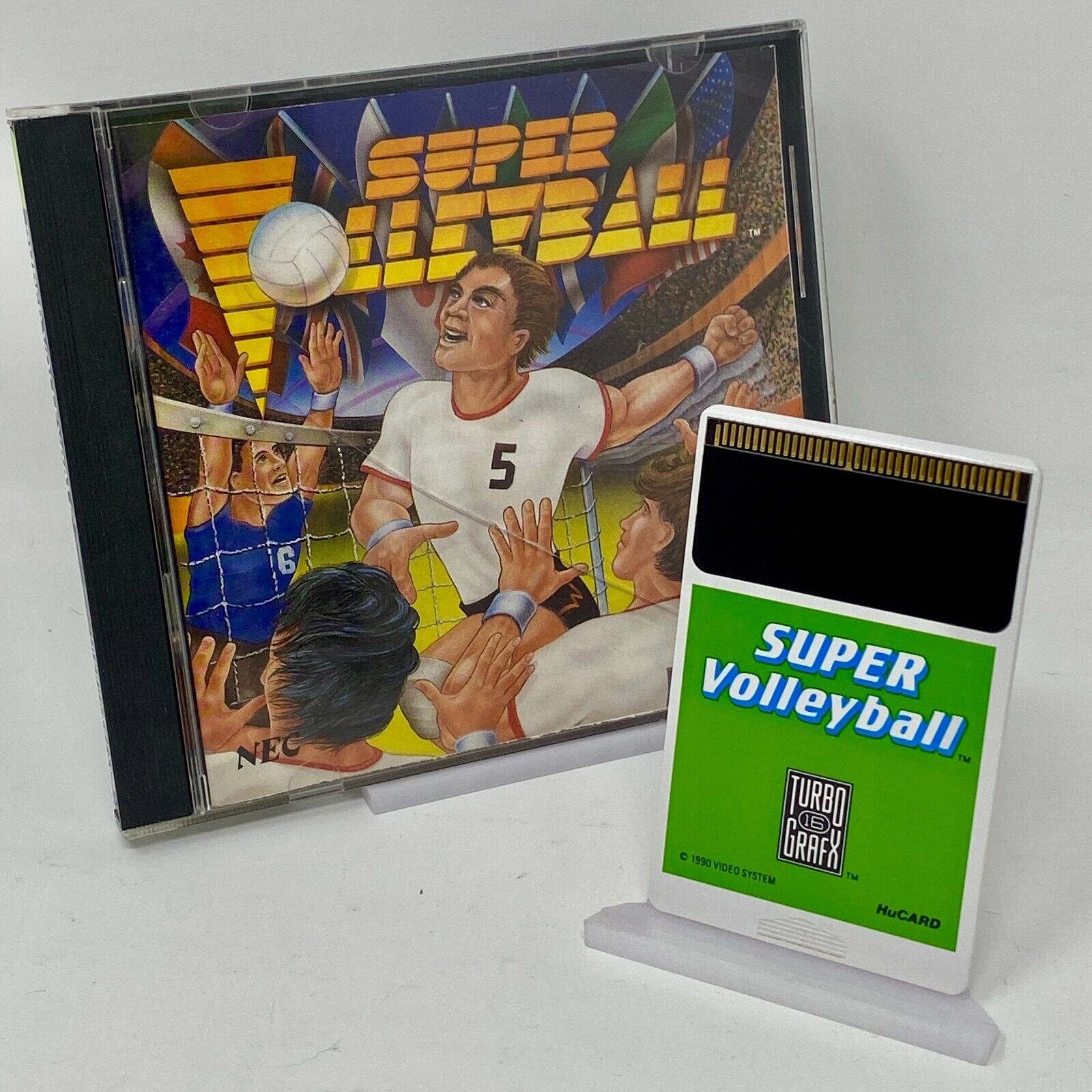 Super Volleyball (Turbo Grafx-16, 1990) Complete in Box CIB NTSC-U/C US Version