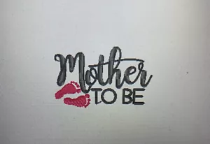 Mother To Be Embroidered Personalised Hoodie - Picture 1 of 2