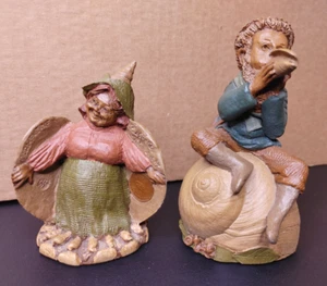 Cairn Figurine Pair: CLAMANTINE (ed 35 & COA) & IVAN (ed 89): Shells - Picture 1 of 11