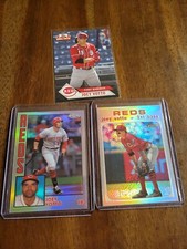 2020 Heritage Chrome Refractor Joey Votto 160/571 & 2019 Chrome 1984 & 2021 NBCD