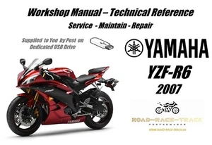 Yamaha YZFR6 YZF- R6 Manuale Officina Riparazione Servizio USB 2007 - Foto 1 di 11