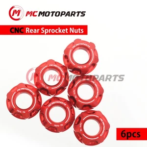 CNC SPOKE6 Rear Sprocket Nuts M8 For Hyosung GT650 Naked 04-15 GT650R GT650S - Picture 1 of 10