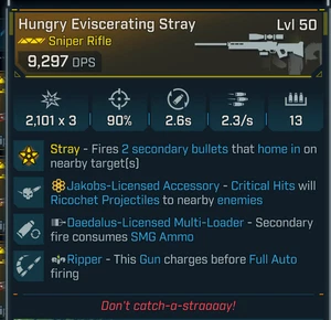 Borderlands 4 Hungry Eviscerating Stray 3 - Sniper Rifle - Guns/Weapons/Ordnance - Bild 1 von 1