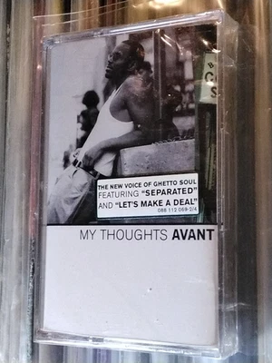 RARE AVANT MY THOUGHTS CASSETTE USA EDITION HYPE STICKER SEALED SOUL RNB - Image 1 of 4
