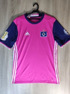 Maglia originale Adidas HSV 2015/16 per bambini con patch Coppa DFB e logo VW - Foto 1 di 9