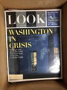 LOOK MAGAZINE DECEMBER 18 1962 WASHINGTON IN CRISIS INVADE CUBA FOREIGN CARS - Picture 1 of 2