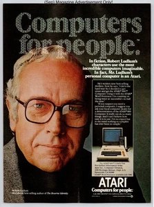 Atari 800 Computer Robert Ludlum Word Processor Promo Vtg 1981 Advertisement - Picture 1 of 5