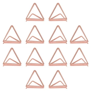 25Pcs Double Triangle Memo Clips Photo Clips Business Cards Clamps Photo Holders - Picture 1 of 15