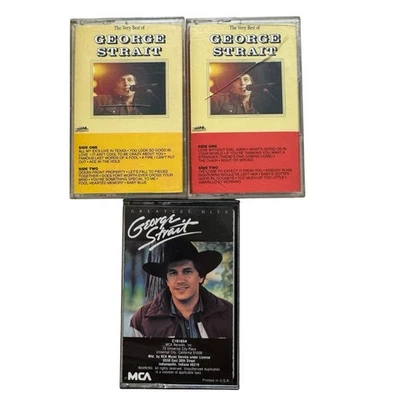George Strait Greatest Hits Lot of 3 Cassette Tapes Country Artist Tested - Image 1 of 4