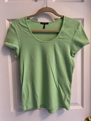 CAMISA SS - Daisy Fuentes - Tejida - Verde Lima - Acanalada - Talla Grande Foto 1 de 4