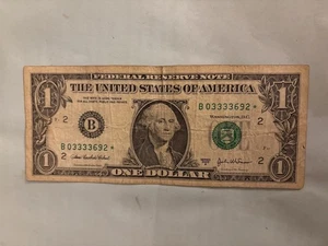 2003 Star note $1 DOLLAR BILL - Picture 1 of 3