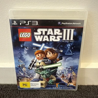 Lego Star Wars 3: The Clone Wars | PlayStation 3 Game PAL Complete W/ Manual PS3 - Image 1 of 4