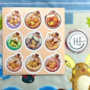 Pokemon Wasserdicht Vinyl Stickerbogen Trank Flasche Pokémon Set 2" Sticker - Bild 1 von 1
