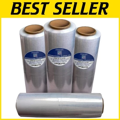 18" Stretch Film 1500ft 80 Gauge Industrial Strength - Image 1 of 4