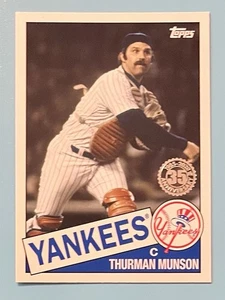 2020 Topps Thurman Munson 1985 Throwback #85TB-30 New York Yankees - Picture 1 of 2