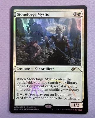 Magic The Gathering MTG Stoneforge Mystic Grand Prix Promo Foil NM - Image 1 of 3