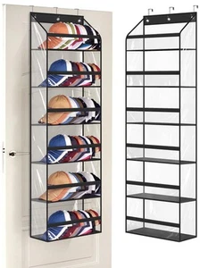 Clear over the Door Hat Racks for Baseball Caps Large Holds up to 72 Storage - Picture 1 of 7