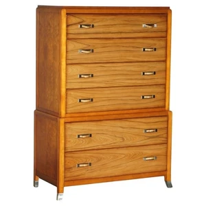 LARGE ROBERT IDOL DESIGN FOR LANE HOME FURNISHINGS TALLBOY CHEST OF DRAWERS - Picture 1 of 15