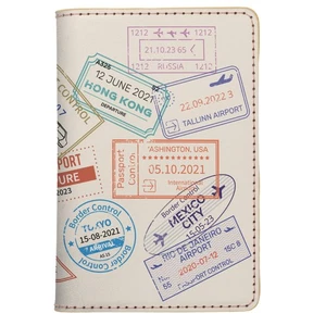 Hand-Sewn Vegan Leather Passport Cover - Cute Travel Passport Holder Wallet -... - Bild 1 von 6